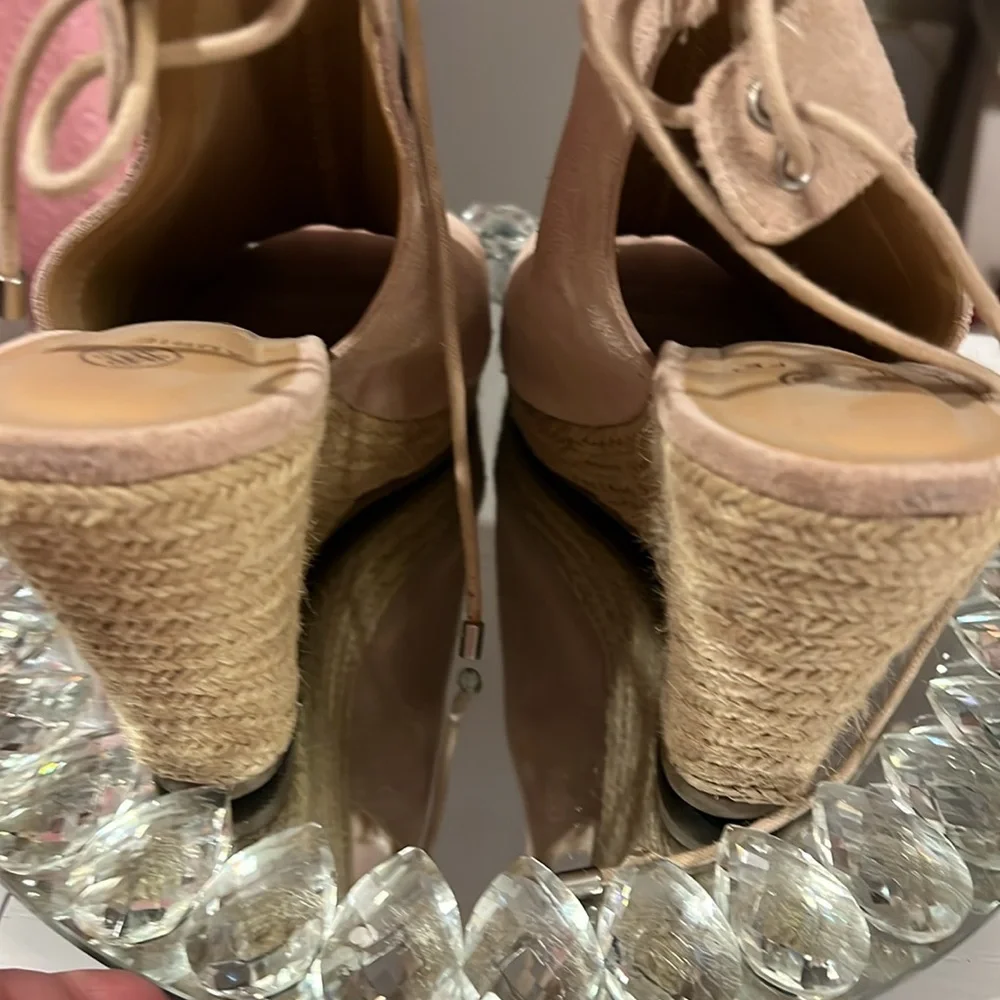 Laurie Felt Leather Upper Peep Toe Shoes 8.5 - Picture 5 of 12